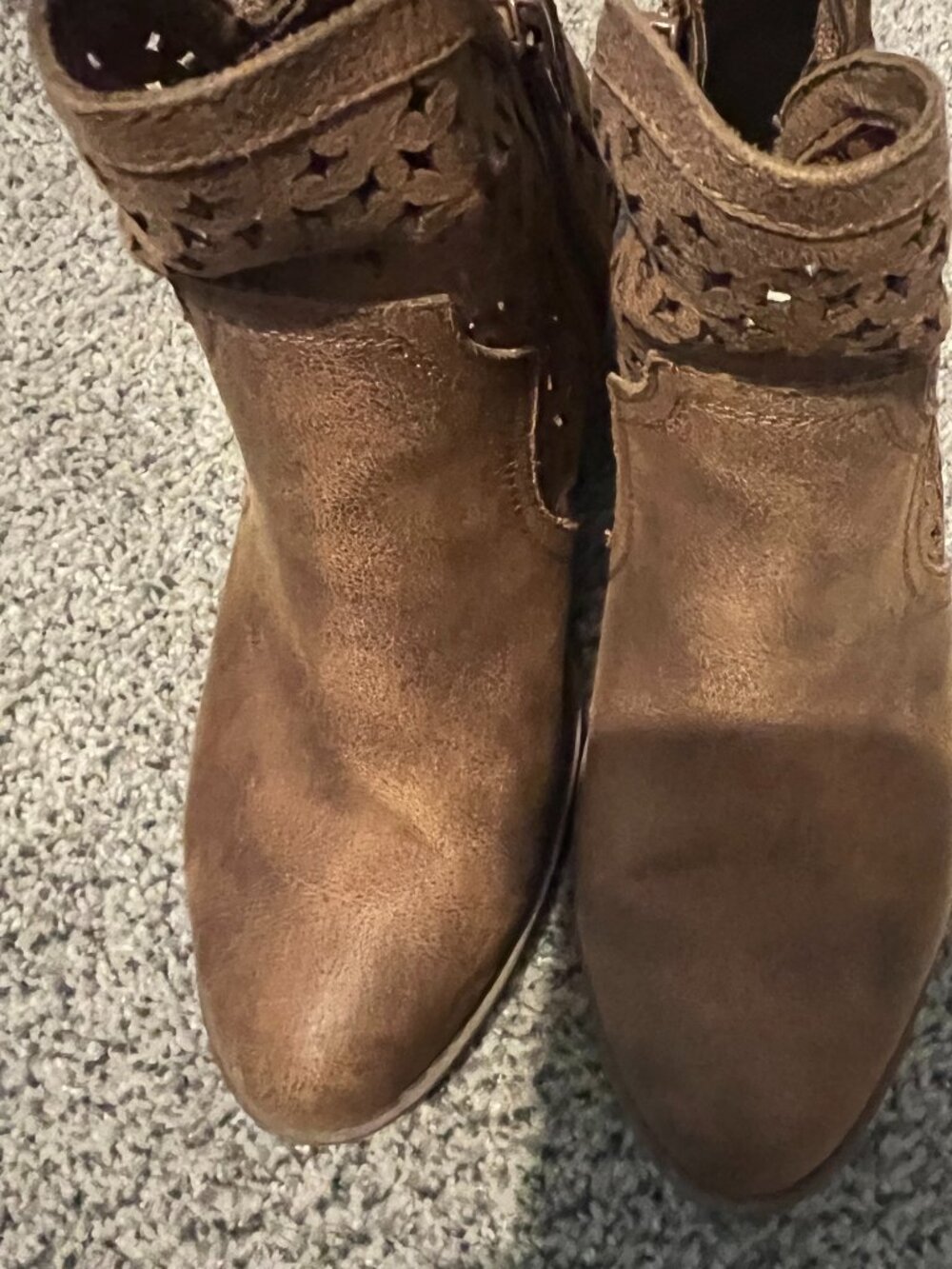 NOT RATED BROWN BOOTIES SZ 6.5 M